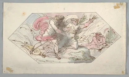 Tegning, Apollo og Daphne, 1796-98