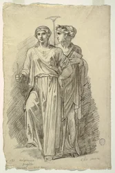 Melpomene, Muse of Tragedy og Clio, Muse of History