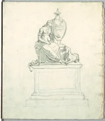 Studie efter et Begravelsesmonument og Studie efter Frise
