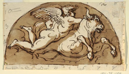 Tarus, Lunette til loft, Octagonal Room, Palazzo Milzetti, Faenza
