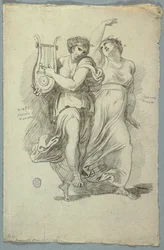 Terpsichore, Muse of Dance and Erato, Muse of Love Poetry
