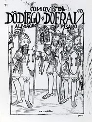 Conquistadorerne Diego de Almagro og Francisco Pizarro forsonede sig i Castille
