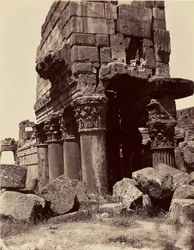 Detaljer af søjlekapitælerne i Jupitertemplet - Baalbek