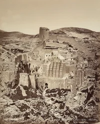 Udsigt over Mar Saba-klosteret i Israel
