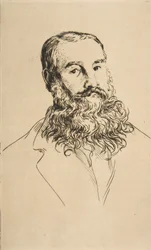 Portræt af Charles Leland, 1871.