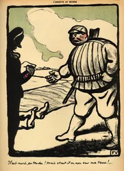 En godsejer dræber en vagabond, fra 