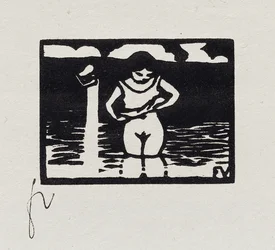 Pige fjerner sin skjorte, VI fra "Les Petites Baigneuses", 1893