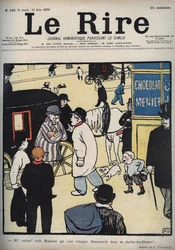 Hej! Træner! Forside af avisen "" Le Rire"", af 23. juni 1898, tegning af Felix Vallotton