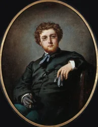 Portræt af komponisten Georges Bizet 1838-1875, ca 1865.