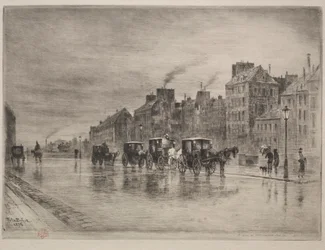 En vintermorgen på Quai de l