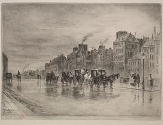 En vintermorgen på Quai de lHôtel-Dieu, 1876.