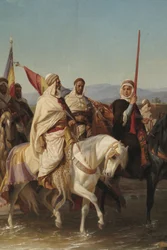Portrætter, der formodes at være Cherif Boubaghla og Lalla Fatma n