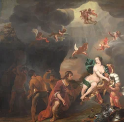 Aeneas modtager et nyt sæt rustninger fra Venus