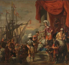 Aeneas ved hoffet i Latinus Aeneas kroner Cloanthus