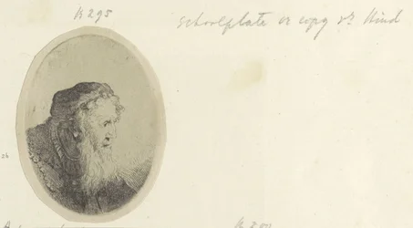 Oude mand sætter baard Samling af 85 originale tryk (serietitel)