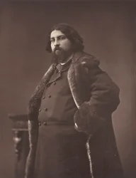 Daniel Vierge fransk illustrator, født Spanien, 1851-1904, ca. 1876.