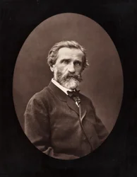 Giuseppe Verdi italiensk komponist, 1813-1901, ca. 1872.