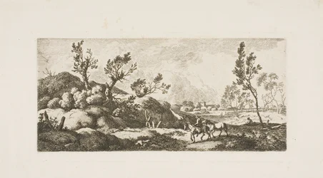 Landskab - dreng med hest