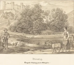 Tirsdag - Slottet i Salzburg fra middagssiden