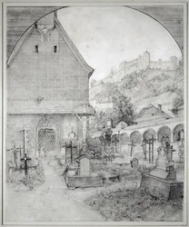 Sankt Peters Kirkegård i Salzburg, Østrig ...