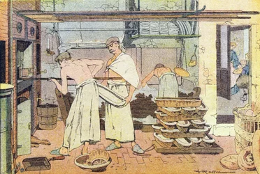 Bageren, i barndommens billedbog, ca. 1900 (stik)
