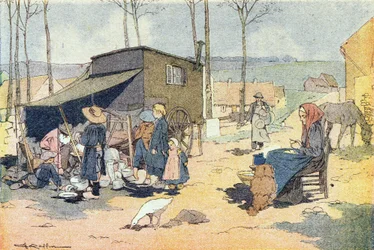 Retameren, i barndommens billedbog, ca. 1900 (gravering)