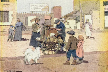 Rysteren, i barndommens billedbog, ca. 1900 (gravering)