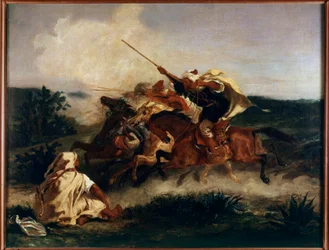 Arabisk Fantasia-maleri af Eugene Delacroix (1798-1863) 1832