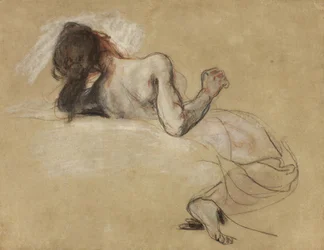 Krøjende kvinde, 1827