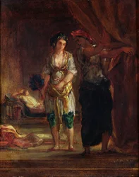 Interiør af et harem i Oran, ca. 1847