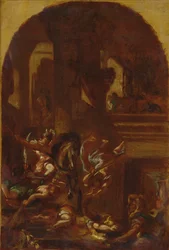Uddrivelsen af Heliodorus fra templet, ca. 1857