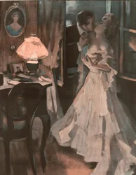 Bare rolig, min mand går på taget. Han er måneramt.