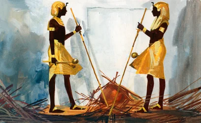 De to vagtposter, der bevogter Tukankhamons grav