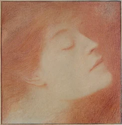 Head of a Woman, 1892 (kridt på papir)