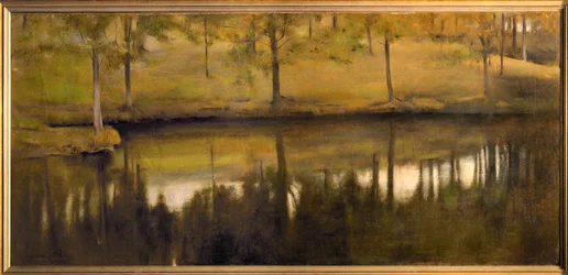 Stille vand (olie på lærred)
