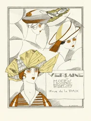 Annonce for Verlaine, Modes, Lingeri, Bibelots, pub. 1914 (stenciltryk)