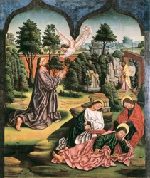 Bøn i Olivenhaven, maleri af Fernando Gallego
