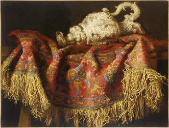 Stilleben med et tæppe, ca. 1640.