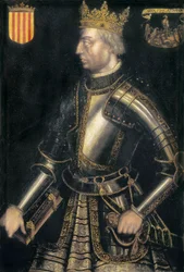 Portræt af ALPHONSE II af Catalonien, III af Aragon, kaldet "El Liberal"