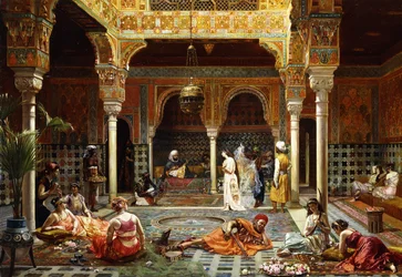 Introduktionen efter badet, 1889