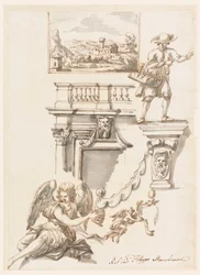 Tegning, arkitektur og figurstudier, 1750-90