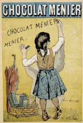 Annoncering for chokolade "" Menier", slutningen af det 19. århundrede