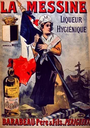 La Messine Liqueur Hygienique Annonce (farve litho)