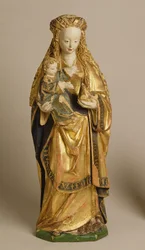 Madonna and Child, School of Mechelen, ca. 1500 (polykrom og forgyldt eg)