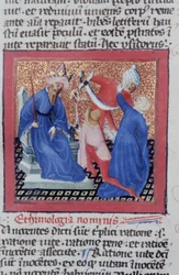 Ms Gen 1111 Page fra Legenda Aurea, Brugge, ca. 1400-10