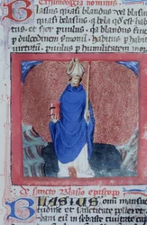 Ms Gen 1111 Page fra Legenda Aurea, Brugge, ca. 1400-10