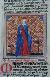 Ms Gen 1111 Page fra Legenda Aurea, Brugge, ca. 1400-10