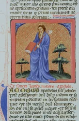 Ms Gen 1111 Page fra Legenda Aurea, Brugge, ca. 1400-10