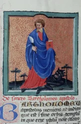 Ms Gen 1111 Page fra Legenda Aurea, Brugge, ca. 1400-10