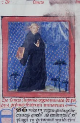 Ms Gen 1111 Page fra Legenda Aurea, Brugge, ca. 1400-10